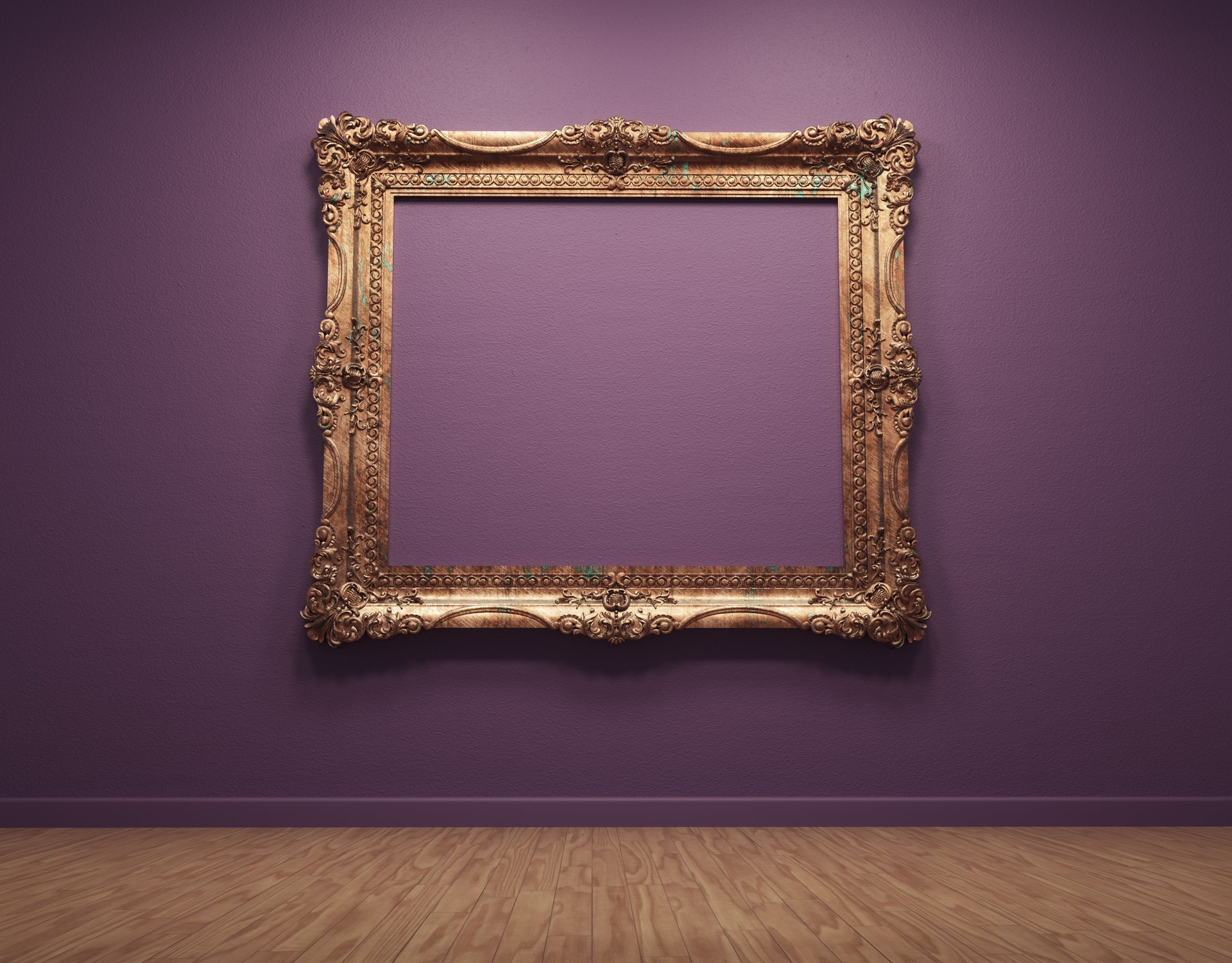 Empty picture frame.